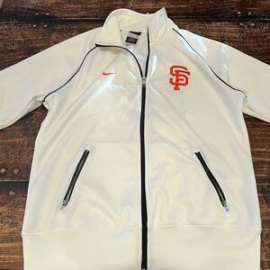 White San Francisco Giants Zip Up
